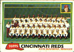 1981 Topps Baseball Cards      677     Reds Team CL#{John McNamara MG